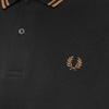 Fred Perry Mens Double Tipped Collar Long-Sleeved Polo Shirt