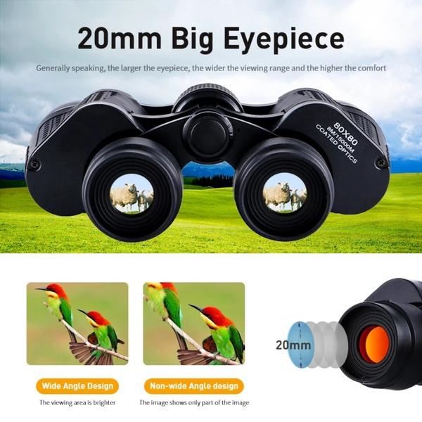 Бинокль 80x80, дальний HD телескоп, мощный бинокль ночного видения, оптический стеклянный объектив для охоты, путешествий