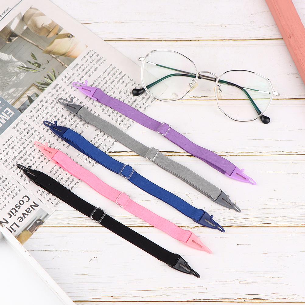 5 шт. веревка для очков противоскользящая цепочка для очков регулируемый съемный эластичный шнур