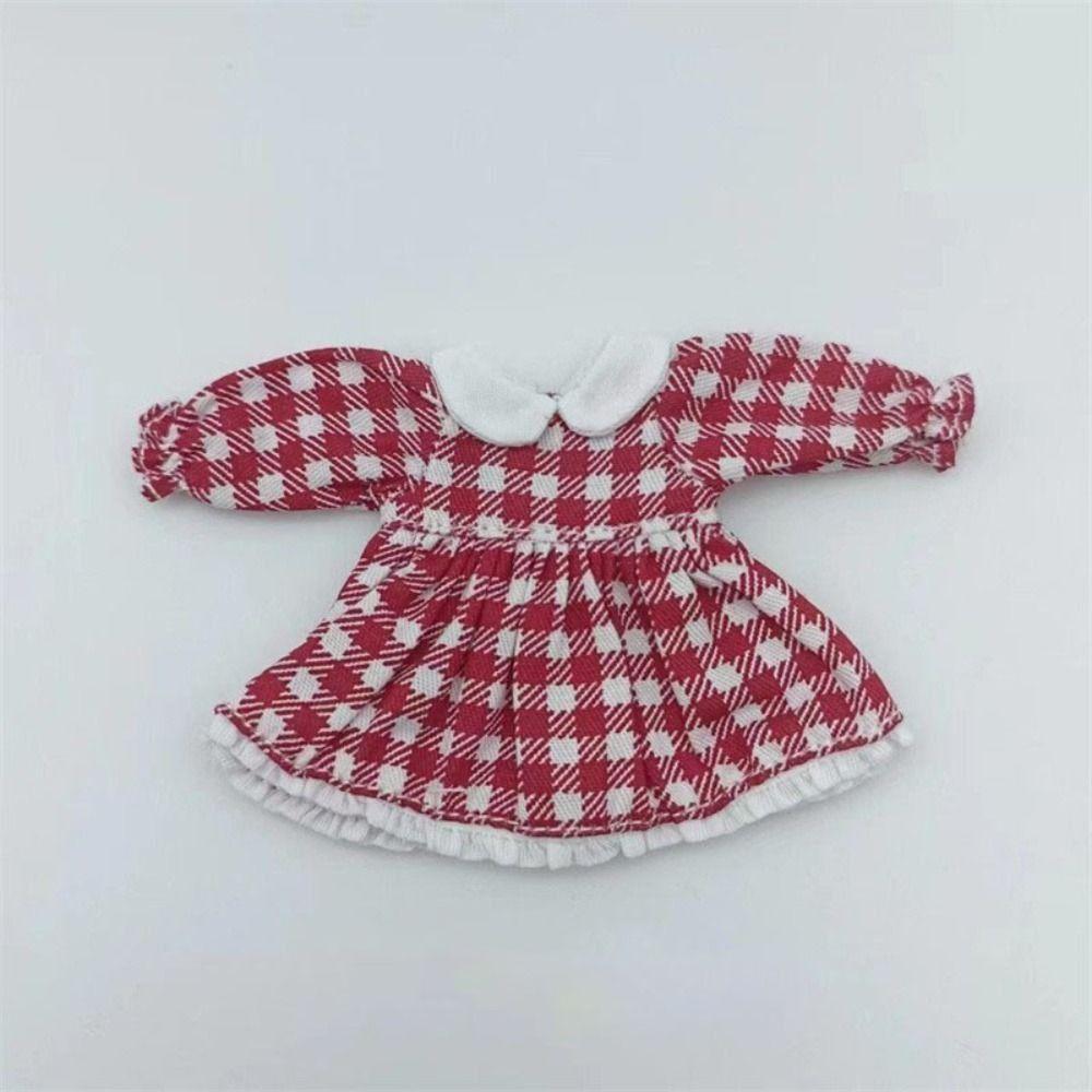 Lotus Leaf Sleeve Doll Clothes Casual Wear Obitsu11 Dresses Dolls Accessories OB11 Skirt 1/12 Bjd