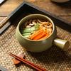 Ceramic Milk Pot, Breakfast Tableware, Ceramic Handle Bowl, Household Noodle Soup Bowl, Commercial Baking Oven, Baking Bowl