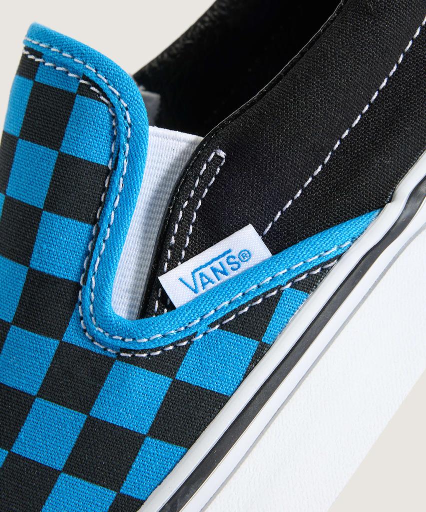 Классические слипоны Vans - (шахматная доска) Яркий Азур / Vn000Dahfnm1