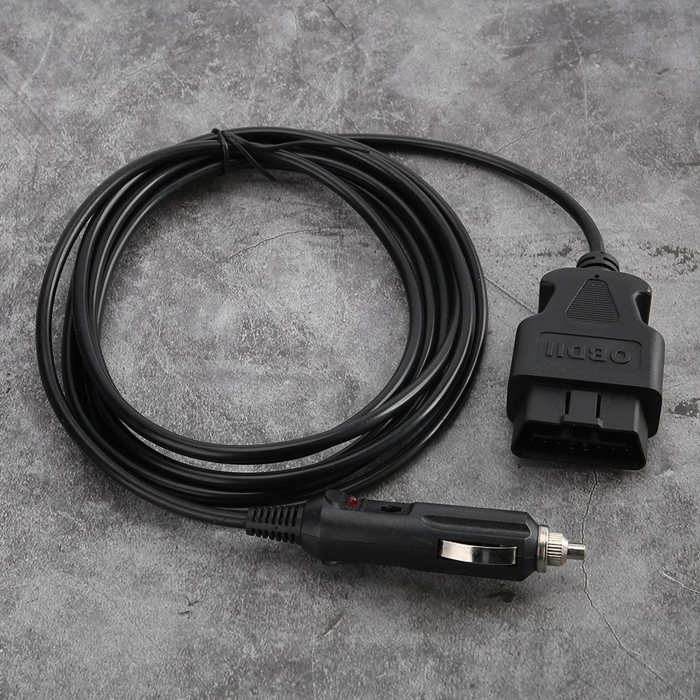 Кабель питания OBD II для аварийного питания 12 В для электронного блока управления автомобилем, сохранение памяти с зажимом