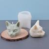 3D Злая Трехглазая Кошачья Голова Силиконовая Форма для Свечей Креативная Лежачая поза Ароматерапия Кошачья Форма DIY Выпечка Домашнее Украшение Подарок