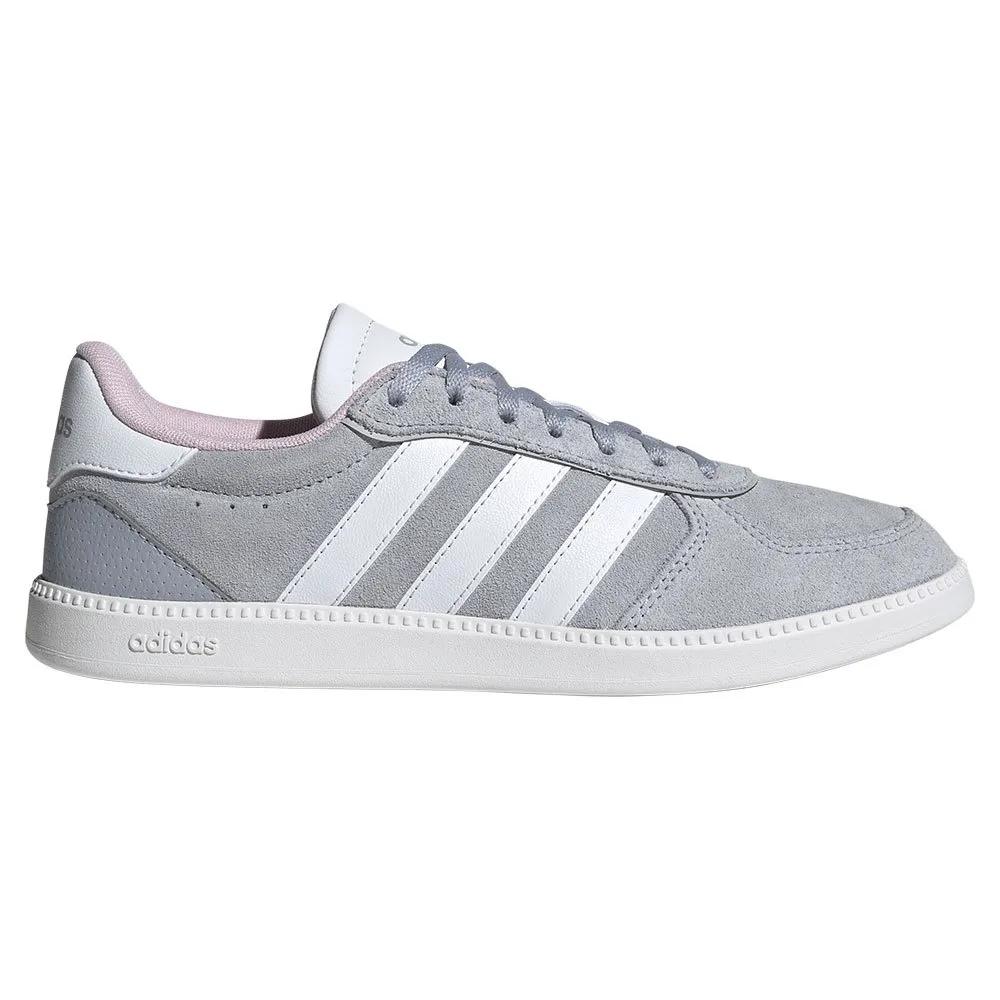 Adidas breaknet sleek sneakers leather upper gray