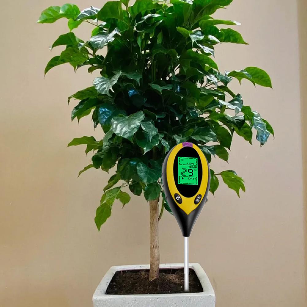 4/3in1 Soil PH Meter Plant Earth Moisture Light Thermometer Temperature Humidity Sunlight Intensity Measurement for Farm