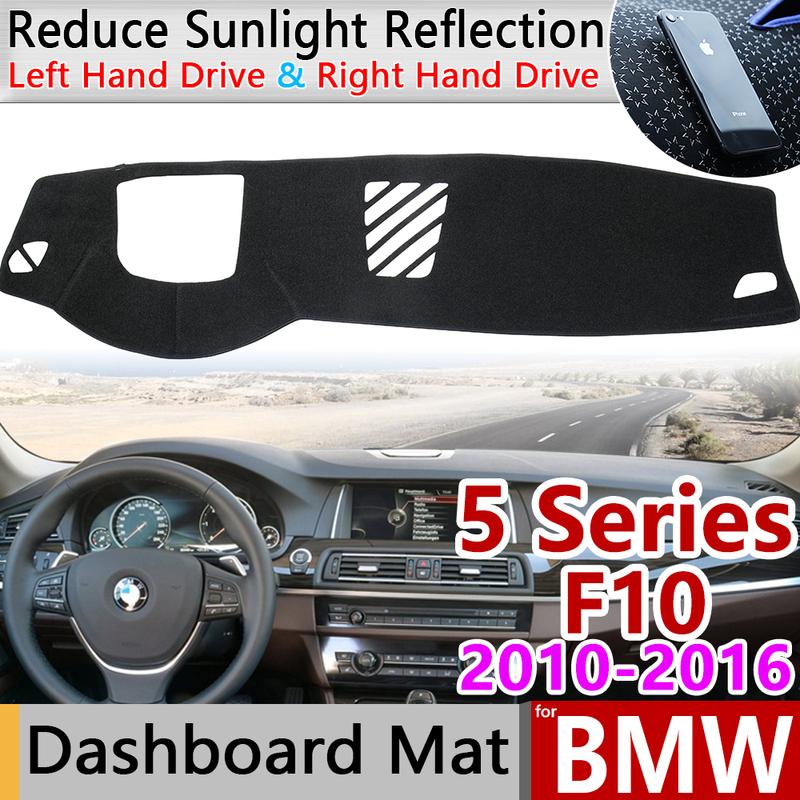 for BMW 5 Series F10 2010~2016 Anti-Slip Mat Dashboard Cover Pad Sunshade Dashmat Carpet Cape Accessories 520i 525i 530i 535i
