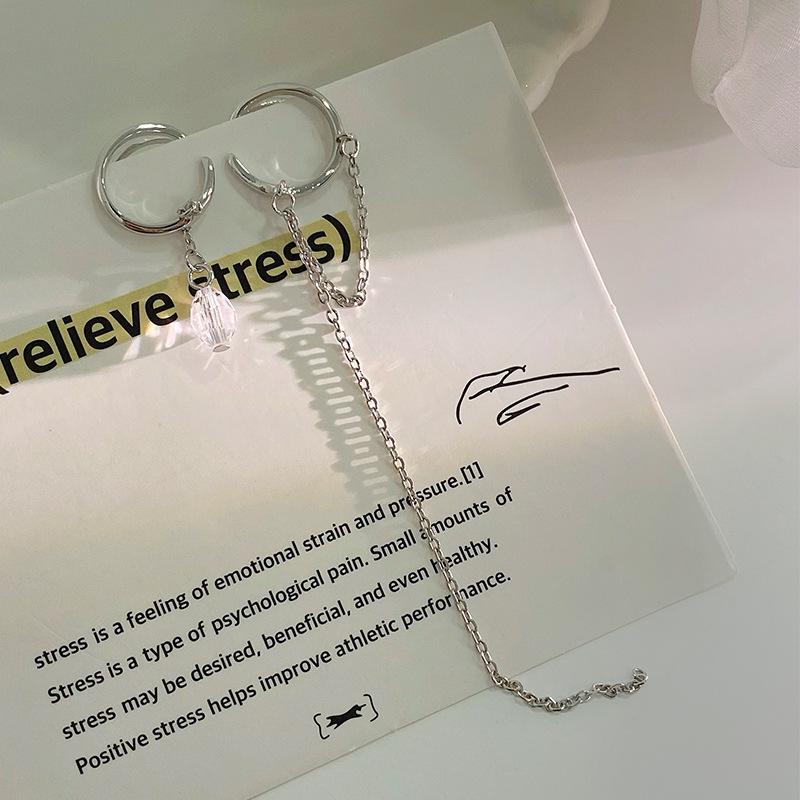 Асимметричные клипсы с кисточками, легкие, роскошные, высококачественные, чтобы лицо выглядело стройным и нишевые серьги без прокола ушей, украшение для ушей