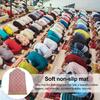 Islamic Prayer Rug Thickened Floor Mat Non-Slip Bottom Prayer Floor Mat for Kids Men Women Forehead Knees Ramadan Eid Gift