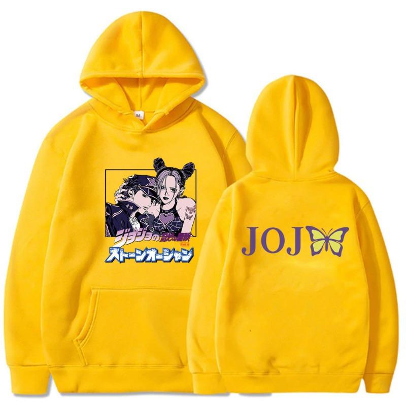 Bizarre Adventure Jojo Мужские толстовки Мальчики Харадзюку Девушки Пуловер Причудливый Музыкальный Подарок Свободный Удобный Свитшот