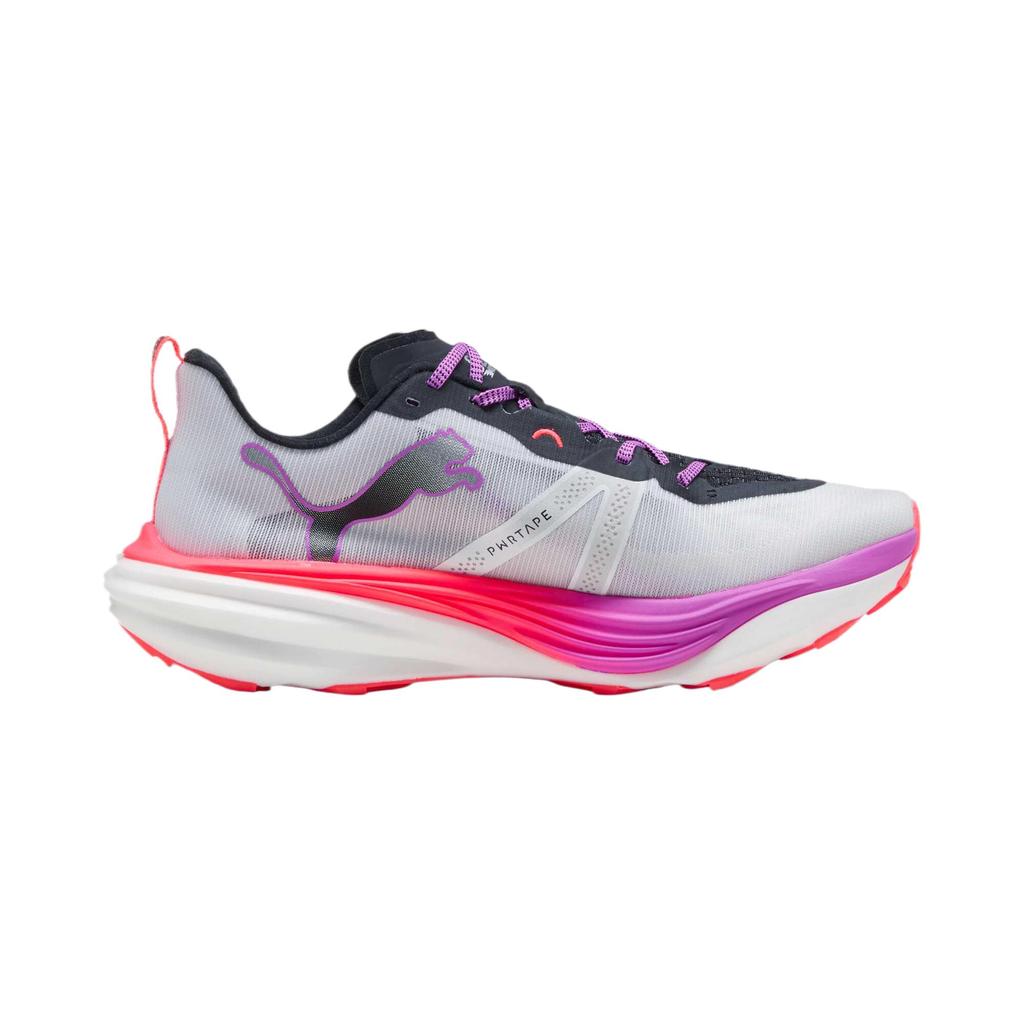 Puma Кроссовки мужские Deviate Nitro Elite Trail White Glowing Red Pure Magenta 310034-01