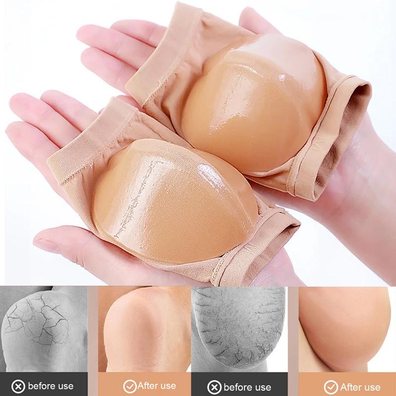 1 Pair of Heel Protector Sole Heel Socks Silicone Anti-crack Moisturizing Insoles Foot Care Socks