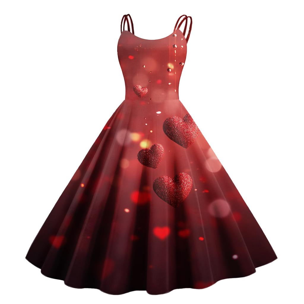 Женское повседневное модное платье с принтом в стиле ретро с открытыми плечами в стиле панк в стиле ретро