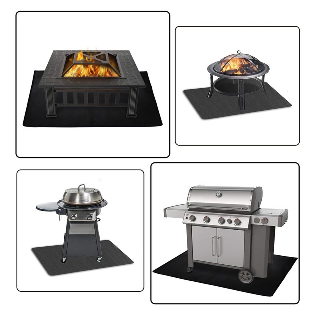 Огнезащитный изоляционный барьер Термостойкая огнеупорная подкладка 3 размера Защищает поверхности от экстремальных температур