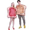 Adult Unisex Funny Food Peanut Butter and Jelly Costume Couples Halloween Cosplay Party Fancy Dress Outfit