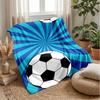 Soccer Ball Swirl Energy Theme blanket Lightweight Warm Flannel Blanket Decorative Throw Blanket for Home Decoration
