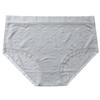 Plus Size Women's Anti-bacterial Seamless Lace Breathable Mid Waist Pure Cotton Briefs