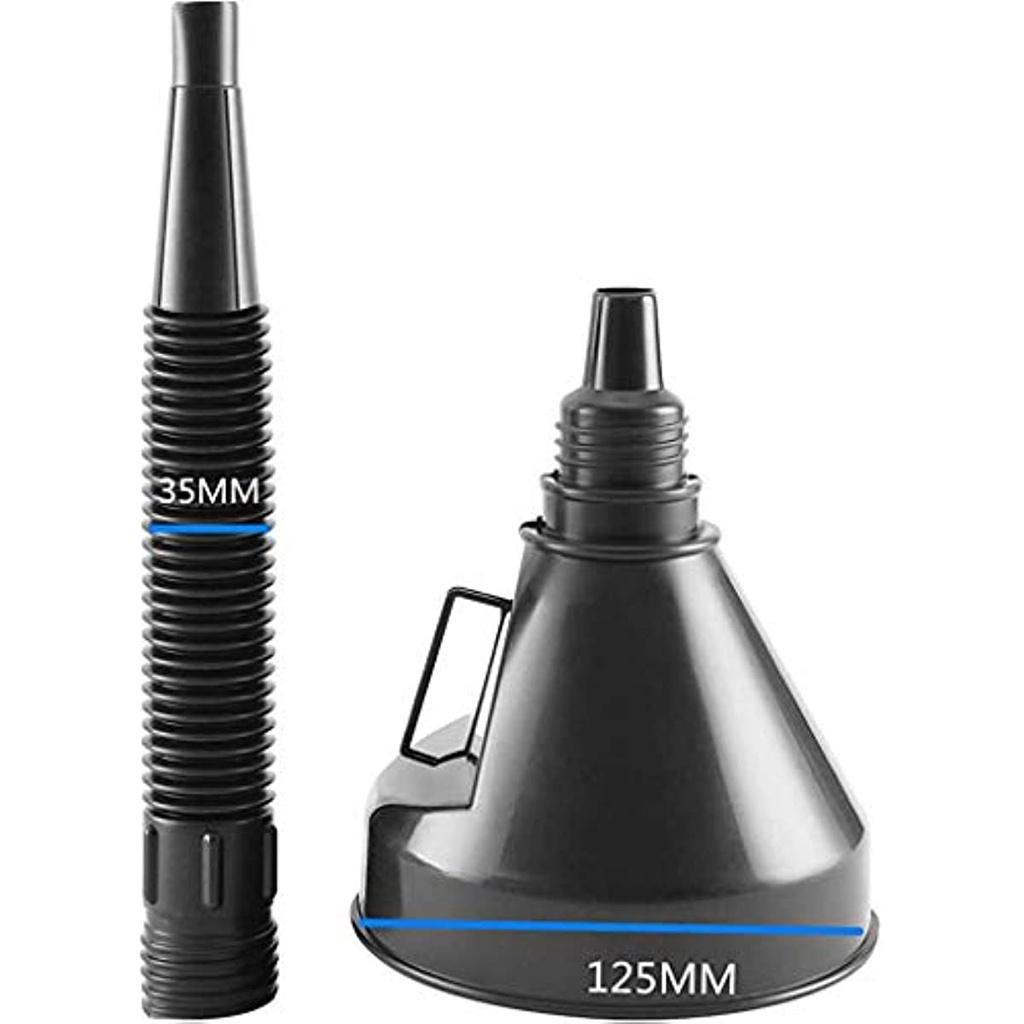 Пластиковые большие воронки с широким горлом и фильтром 2 шт. Масляная воронка Автомобильная гибкая со шлангом для автомобилей и мотоциклов Моторное масло Жидкое дизельное топливо Керос