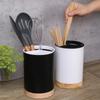 Utensil Holder Cutlery Drainer Kitchen Tableware Storage Bucket Plastic Chopstick Spoon Storage Rack Detachable 3 Divided