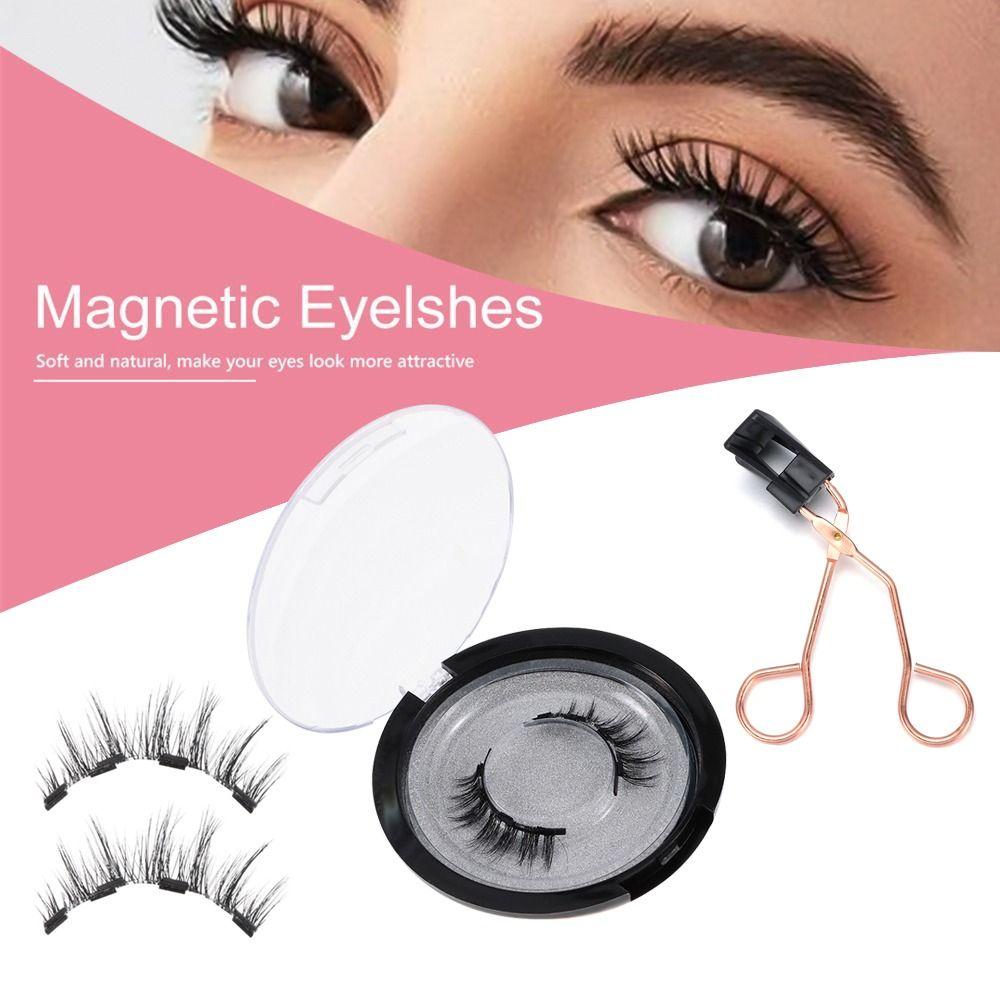 Looking Natural With Applicator Easy to Wear Eye Makeup Tools Handmade Magnetic Eyelashes