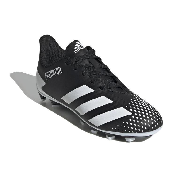 adidas Predator 20.4 20.4 Fxg Готовые к игре Нескользящие Устойчивые к истиранию Низкие Детские Футбольные Бутсы Черный Белый Детские FW9221