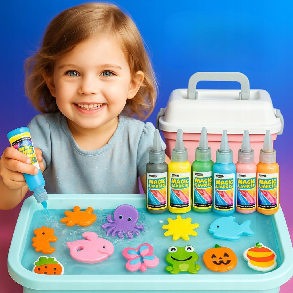Magiczny Zestaw Do Robienia Żeli Figurek Slime Diy Elfy Gwiazdki Wodne 3D