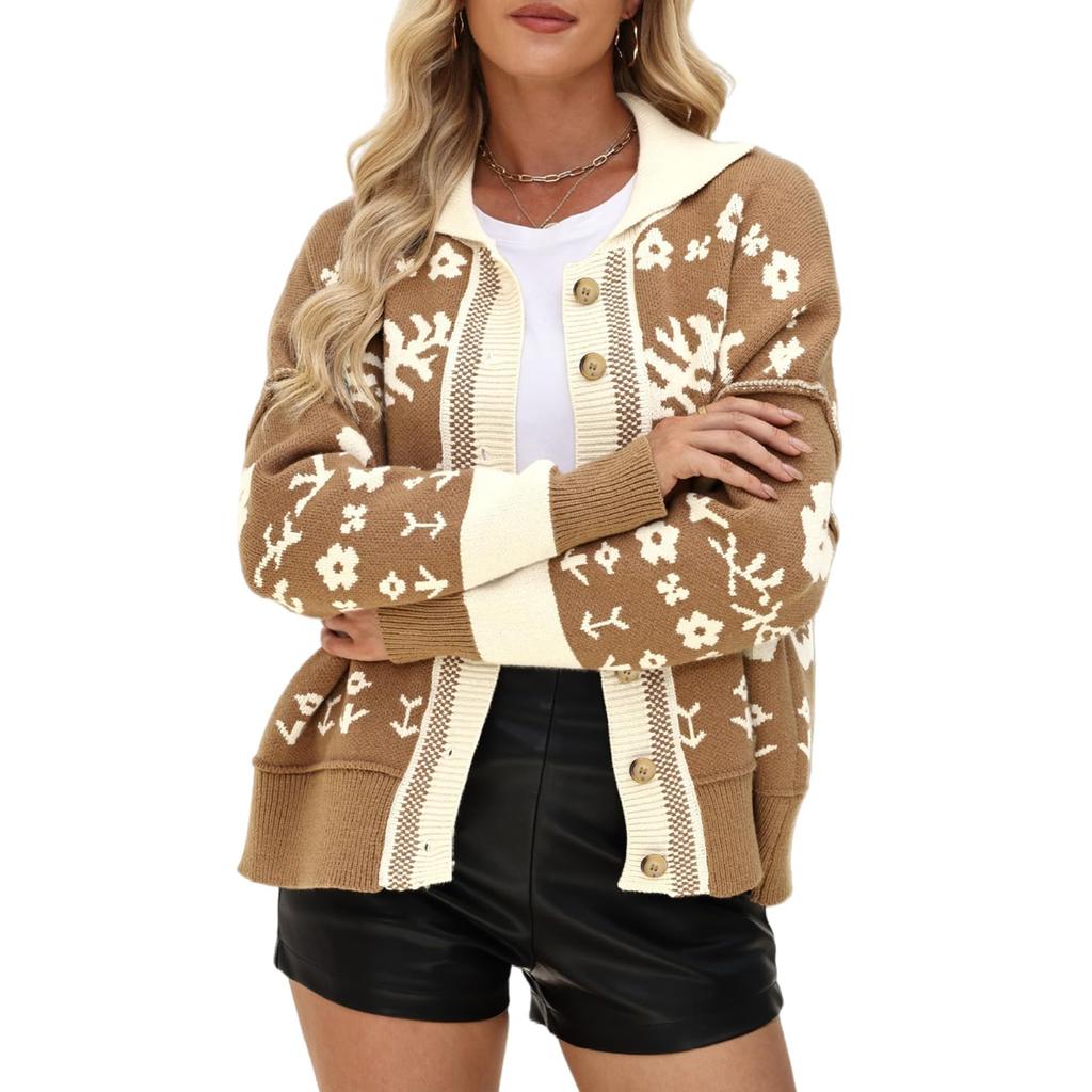 Женский свитер с квадратным вырезом на пуговицах, модный вязаный кардиган свободного кроя, пушистое теплое пальто