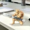 3D-печатная подставка для ручек Держатель Самурая, Стойка для коленопреклоненного солдата, Органайзер для рабочего стола Воина, Канцелярский настольный орнамент для офиса и аксессуаров