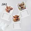 Professional Planning Calendar Highland Cow 2027, 12 Month Wall Hanging Planner with Decorative Desk Large Daily Blocks, Home Office Organizer, Lover