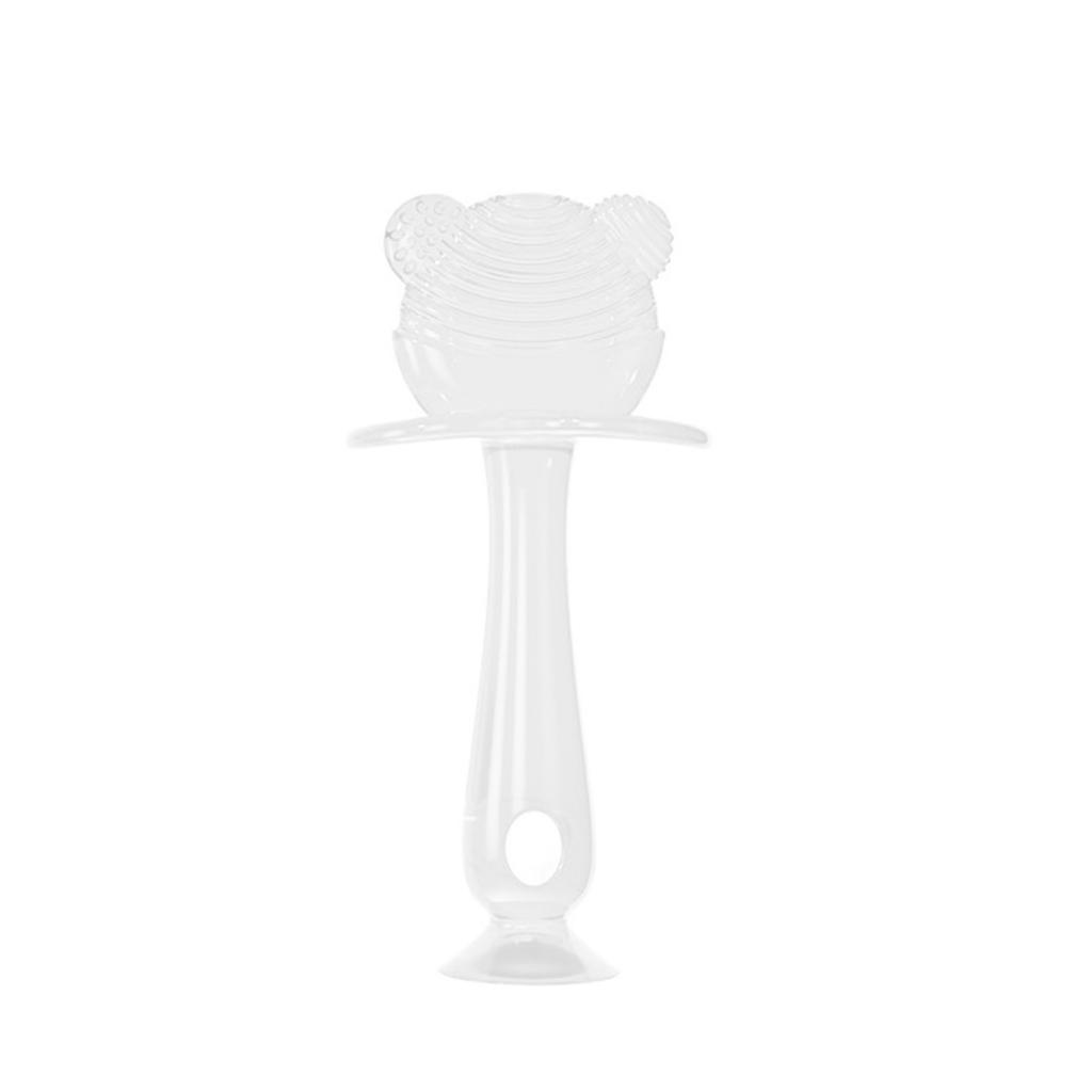Baby Nursing Teething Toy Bear Teething Stick Silicone Baby Teether Teething Pain Relief Toy for Toddler Infant Newborn