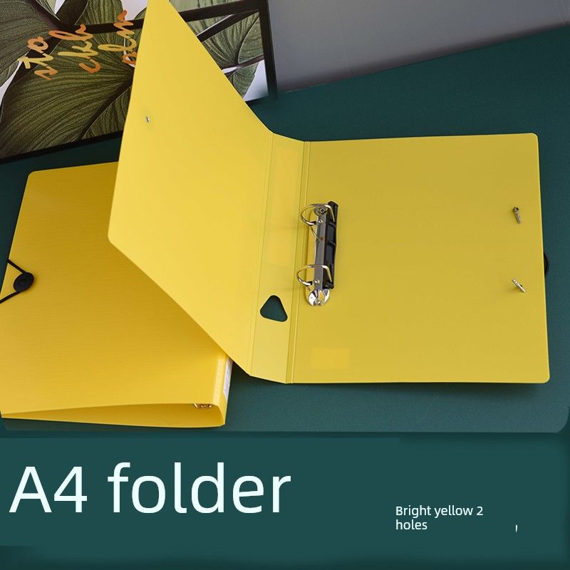 File Bag A4 Folder Storage Clip File Binder 11-Hole Protective Cover Organize Folders 3-Hole Transparent Pocket Students' Office Stationery Supplies