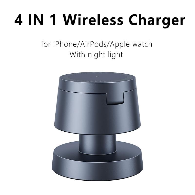 3 в 1 беспроводное зарядное устройство для iPhone 16 15 14 13 12 Станция быстрой зарядки для часов 10 9 8 7 6 5 4 Airpods 2 3 Pro