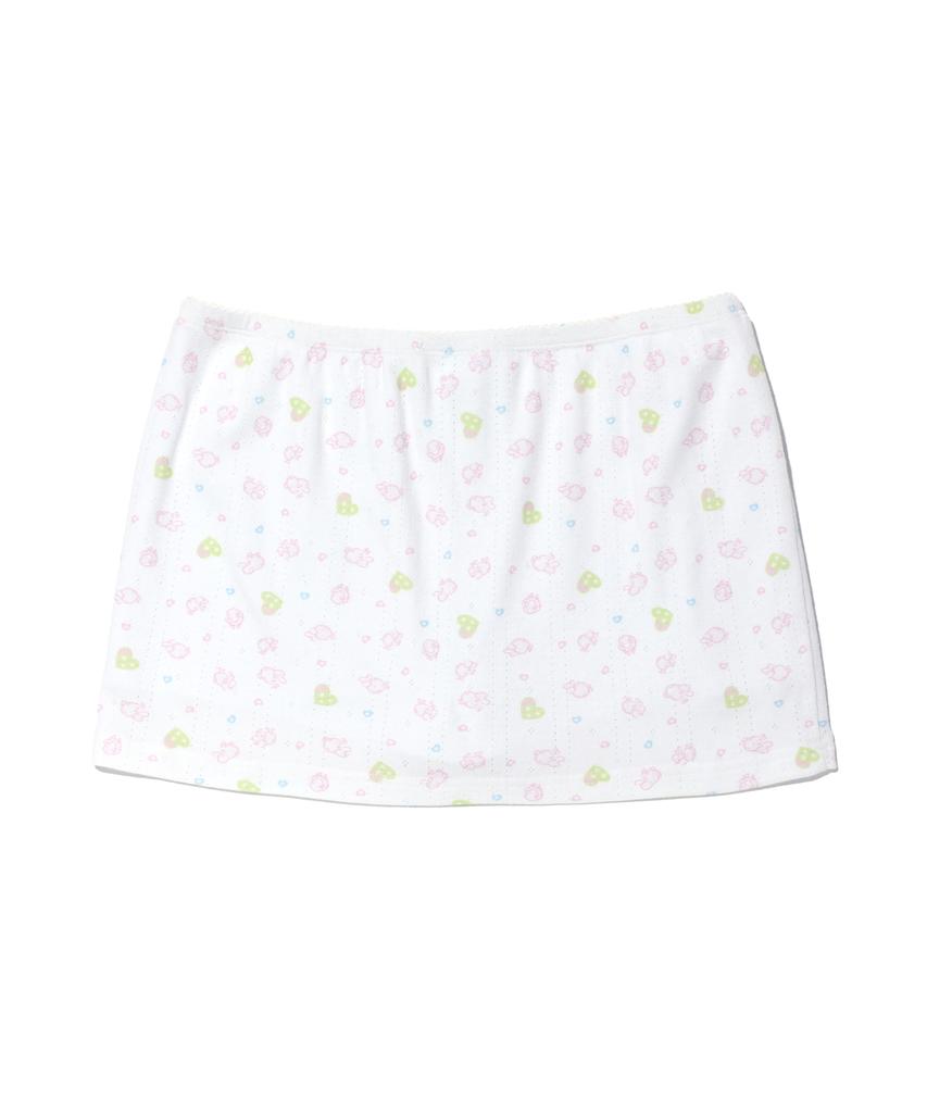 Yuhee Sheep Pattern Skirt White