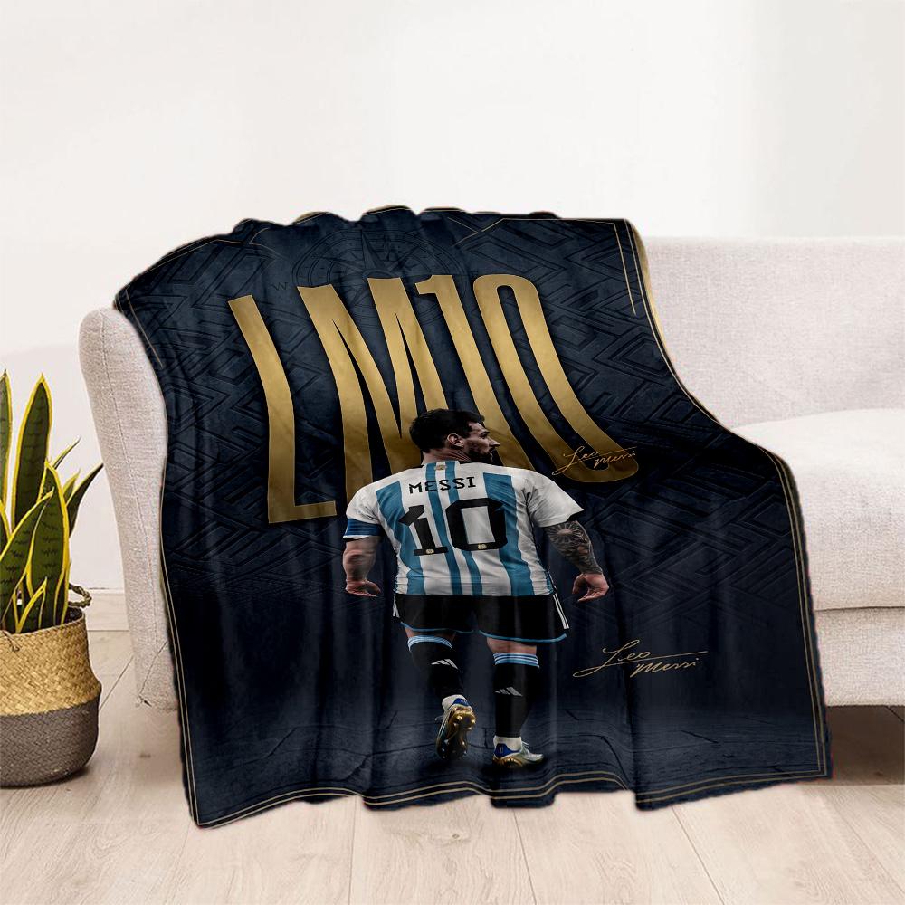 Messi 270 Blanket Soft & Cozy Great for Couch Chair Bedding Four Seasons Multipurpose Playful Design Ideal Gift for Friends Family Couples Picnic