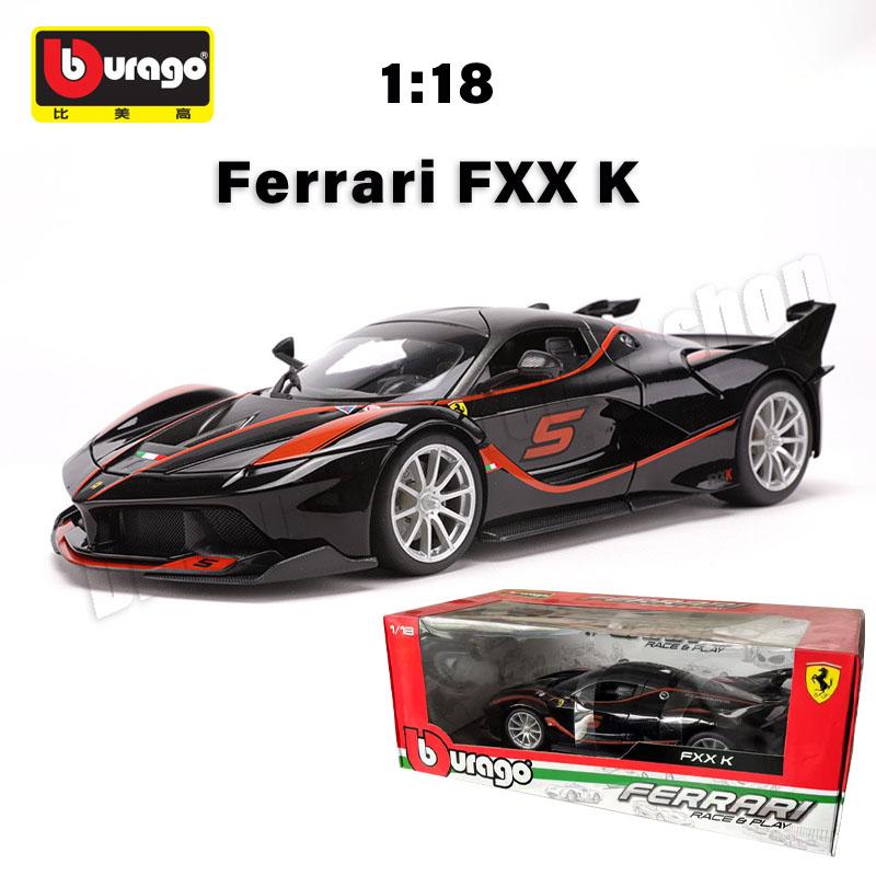 1:18 коллекционных моделей автомобилей серии Bburago Ferrari из легкого сплава, новый стиль Ferrari SF90 XX Stradale, литые под давлением миниатюрные модели машинок, игрушки