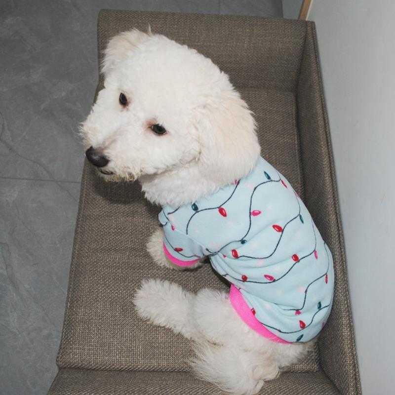 Pet Cats Dogs Autumn Winter Classic Christmas Fleece Jacket