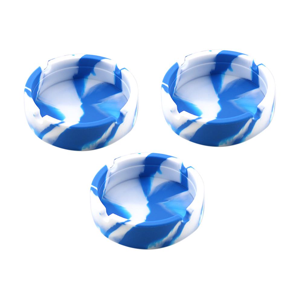 Silicone Rubber High Temperature Heat Resistant Round Design Ashtray