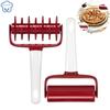 1pc Pizza Rolling Pin Punch Pastry Roller Pin Biscuit Dough Pie Hole Embossing Dough Roller Lattice Craft Baking Cooking Tool