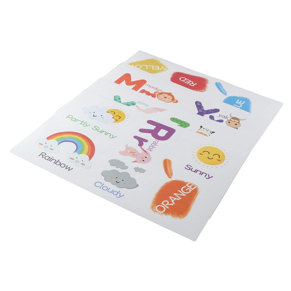 Наклейки на стену из ПВХ с буквами алфавита и цифрами, съемные настенные наклейки, которые можно отклеивать и приклеивать для детей и малышей