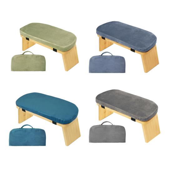 Деревянная скамья для медитации Эргономичный складной стул для медитации с подушкой Сверхпрочный Портативный Стул для медитации Сэйдза Молитва Йога Коленопреклоненный стул