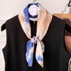 Retro 70*70 Square Scarf Colorful Silk Scarf Women Neck Scarf All-Match Shawl  Trendy Headscarf Women'S Accessories Gifts