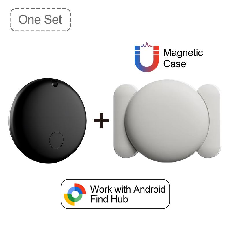 Smart GPS Tracker with Strong Magnetic Silicone Protective Case For Google Find Hub Device Tracker Scooter Luggage Key Tracking