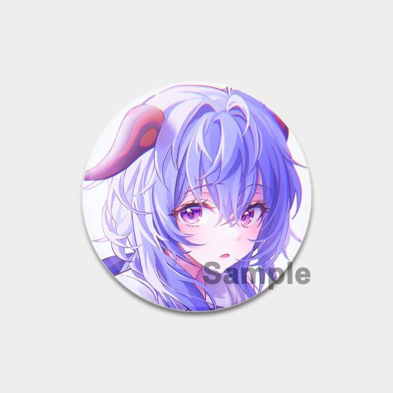 58 мм Genshin Impact, мягкая кнопка на лацкане, креативный забавный значок на воротнике, мультяшная фигурка, броши, одежда, ювелирные аксессуары, милые подарки