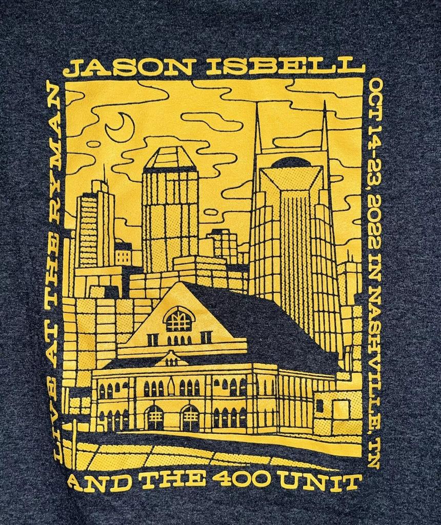 Jason Isbell and The 400 Unit 2022 Ryman Tour Shirt MA511