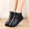 Women's Boots Plush Female Shoes Anti-slip Womens Snow Boot Winter Cotton Leather Shoes Casual Ankle Boots