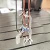 Titanium Steel Horse Pony Tassel Pendant Necklaces Women Mujer Adjusting Long Rope Sweater Chain Neck Accessories Gifts