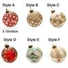 Korean Style Christmas Glass Balls 8cm Christmas Tree Pendants Multicolor Christmas Ball  New Year