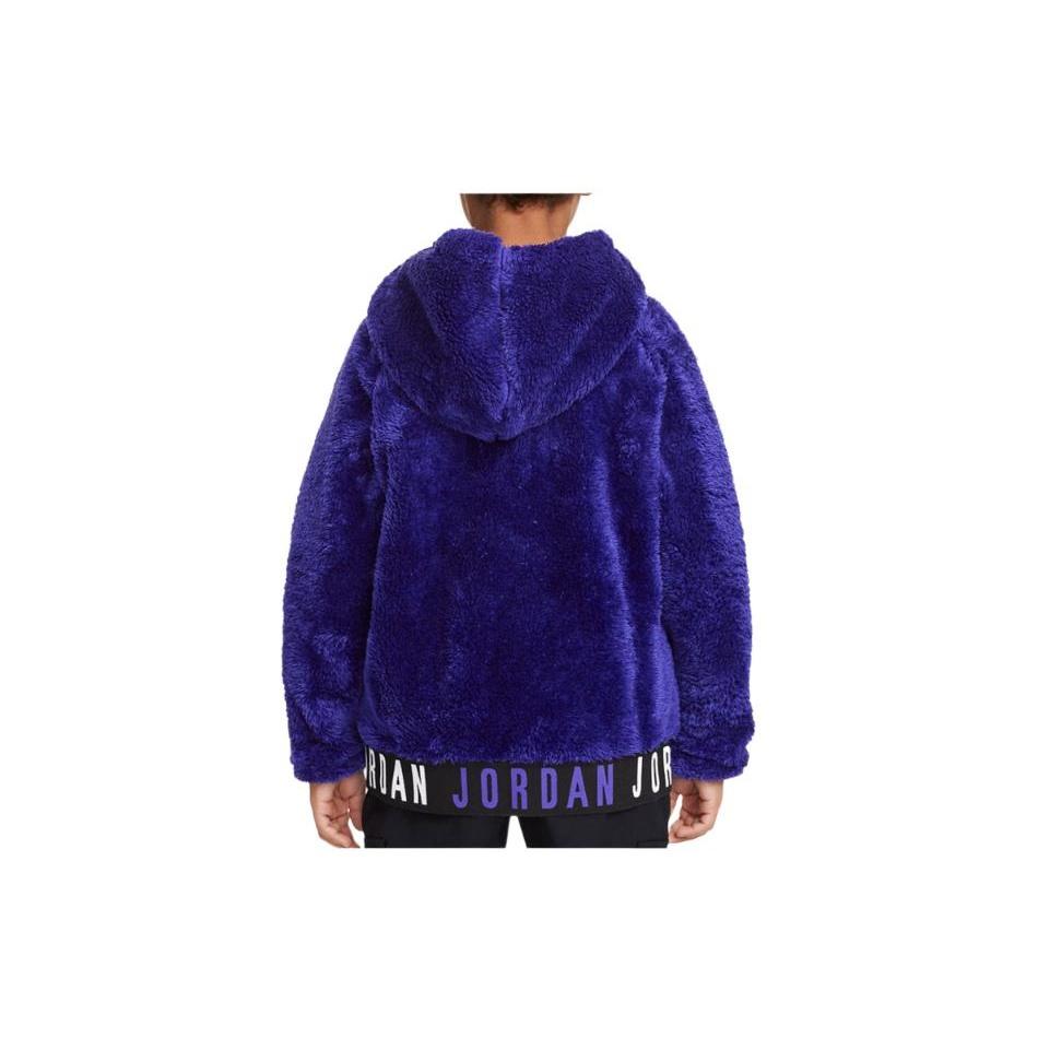 (GS) Air Jordan Jumpman Fur Jacket 'Purple Blue' Kids' HA5337-400
