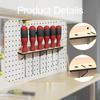 Screwdriver Holder Wall Mount Hanger Wooden Multiple Holes Organizer Tool for