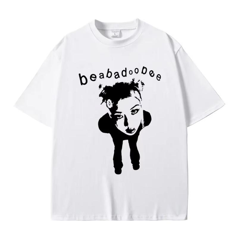 Футболка с графическим принтом певицы Beabadoobee, унисекс, женская мода, хлопковая, оверсайз, унисекс, повседневная, стиль Y2K, футболки с коротким рукавом